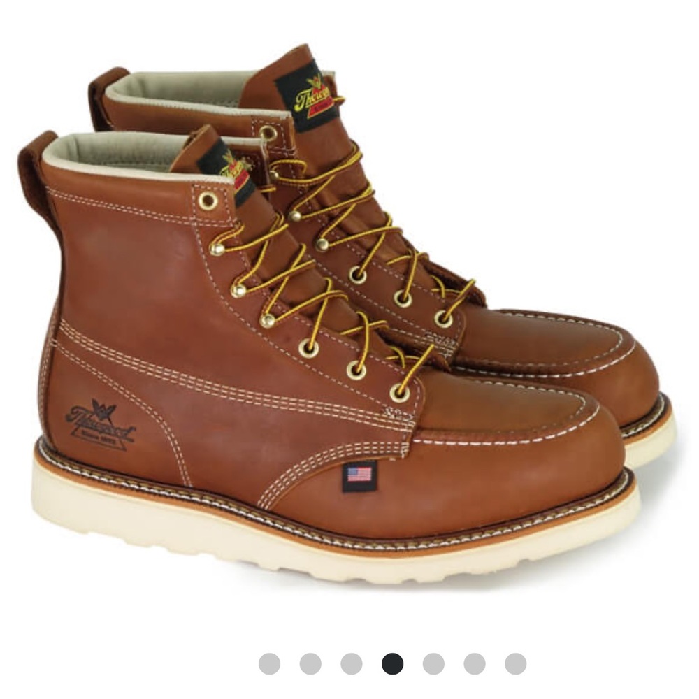 NWT Men’s Thorogood 6”Tobacco American Heritage Series Safety Toe Boots Size 10
